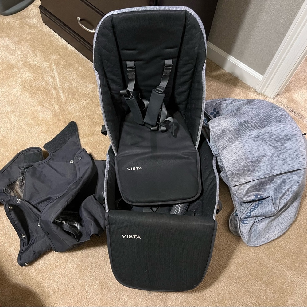 Uppababy Vista Seat Cover Set in Henry Marled Blue 2015-2019